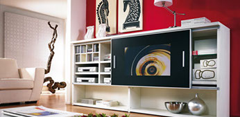 ad notam Fernseher in Glas- und Spiegeloberflaechen. Mit freundlicher Genehmigung von ad notam